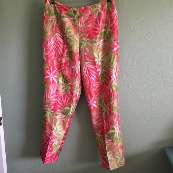SIMPLY RUSSELL MULTICOLOR WOMAN'S PANTS  SIZE 14 MADE IN CANADA - Picture 1 of 5